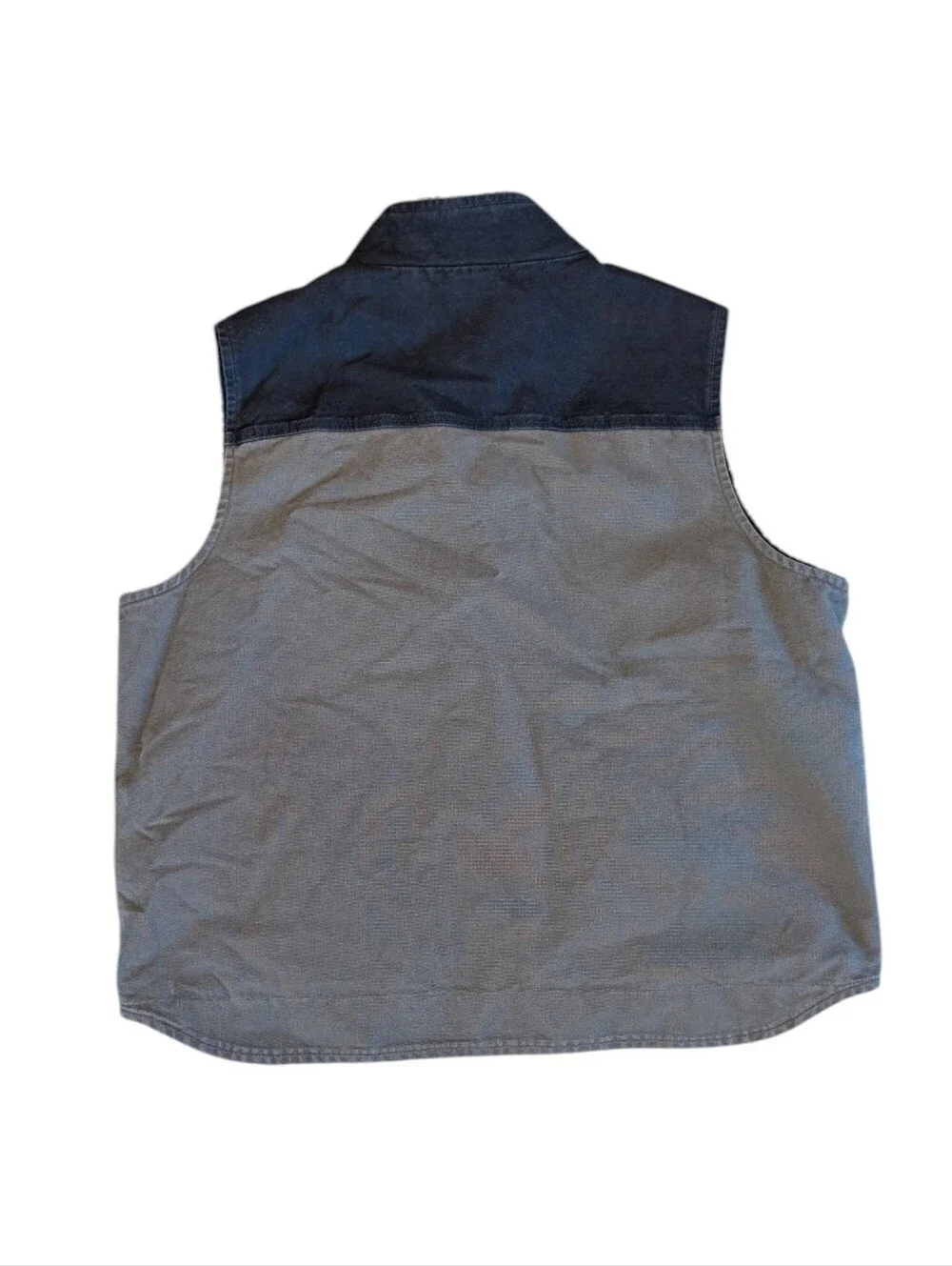 Carhartt Vintage V33-239 Sherpa-Lined Work Vest in Grey Black Mens 2XL TALL